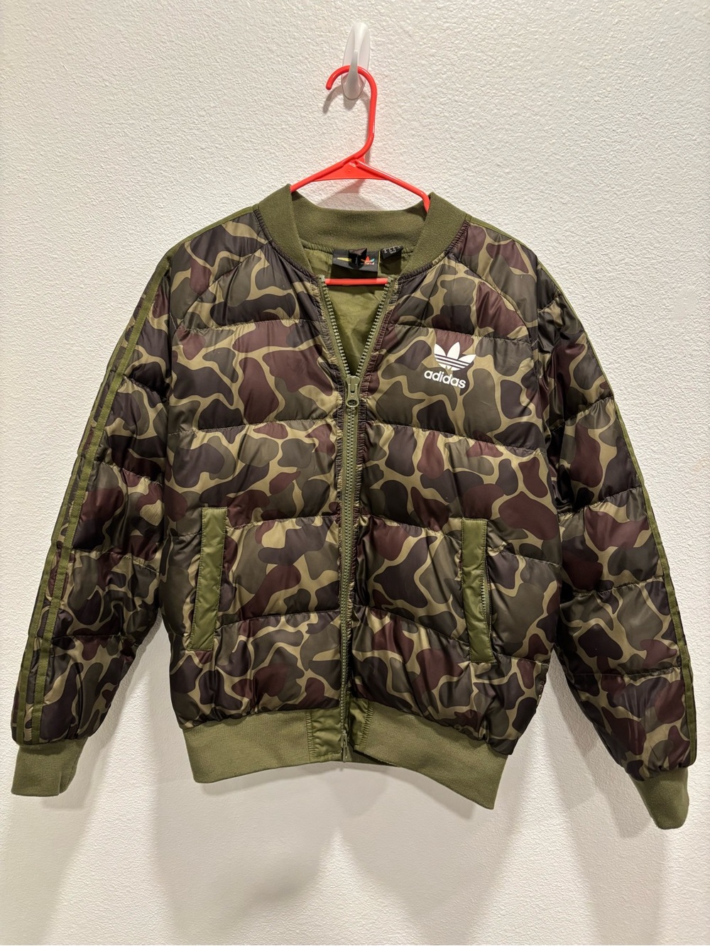 Adidas Pharrell Williams Camo SST Pure Puffer Jacket HuHiking Size Small